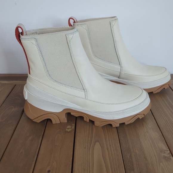 Sorel Women’s Brex Chelsea Boots Natural/Sea Salt - Picture 4 of 11